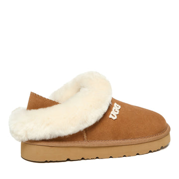 Fluffy Strap Slippers Logo Uggs