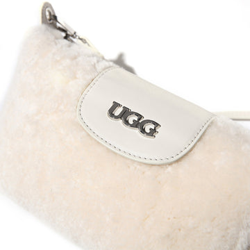 Sam Shoulder Bag Uggs women's sheepskin shoulder bag in Beige view 3