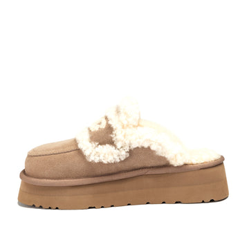 UGG Chloe Fluffy Platform Scuff
