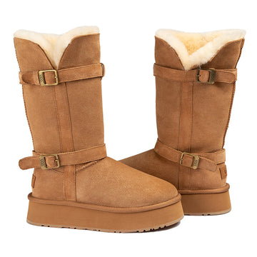 UGG Tall Belt Platform Boots