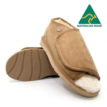 Australian Made - Sky Velcro Ugg Slippers