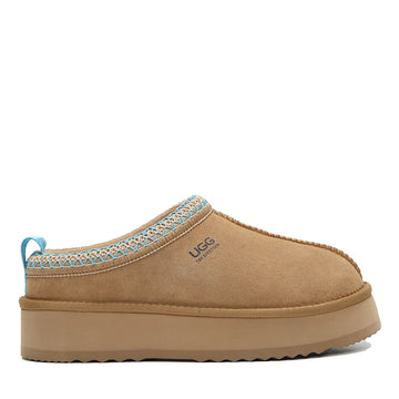 Platinum Tassie Platform Ugg Slippers