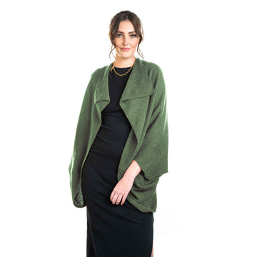 Premium Possum and Merino Wool - Moss Stitch Shrug