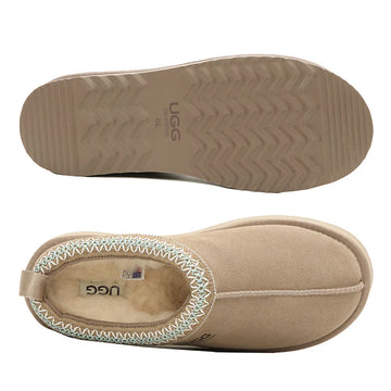 Platinum Tassie Platform Ugg Slippers