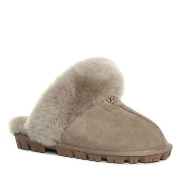 Fluffy Strap Ladies Scuff Uggs