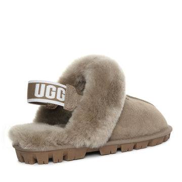 Fluffy Strap Ladies Scuff Uggs