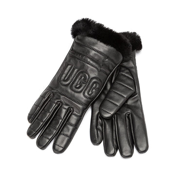 Fluffy Leather Gloves Uggs