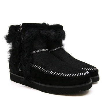 Side Fur Ugg Boots