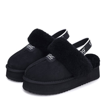 Premium Platform Fluffy Ugg Scuff