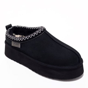 Premium Tassie Platform Ugg Slippers, for women in Black view 10
