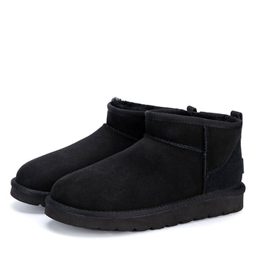 Premium Ultra Mini Ugg Boots, for women and men in Black view 16