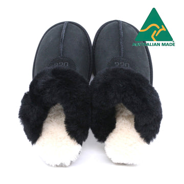 Australian Made - Carolina Ladies Scuff Uggs in Black view 7
