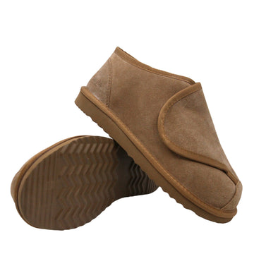 Ultimate Sheepskin Ankle Velcro, women's and men's ugg slippers in Brown view 12