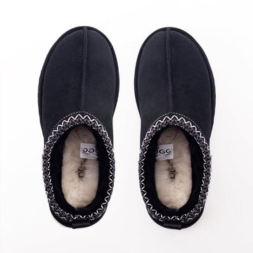 Premium Tassie Platform Ugg Slippers, for women in Black view 12