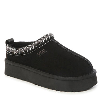 Platinum Tassie Platform Ugg Slippers