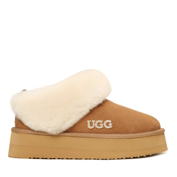 Fluffy Platform Ugg Slippers