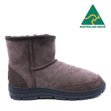 Australian Made - Terrain Ultra Short Uggs, women's and men's slippers in Chocolate view 5