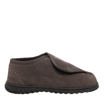 Ultimate Sheepskin Ankle Velcro, women's and men's ugg slippers in Chocolate view 14