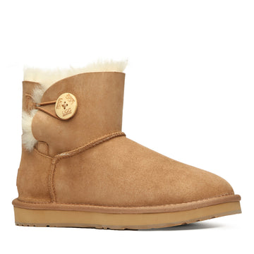 Classic Mini Button Uggs, women's boots in Chestnut view 2