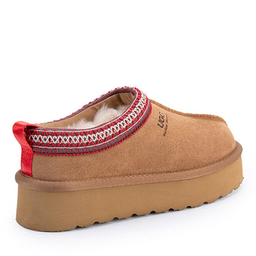Premium Platform Tassie Ugg Slippers, for women in Chestnut view 7