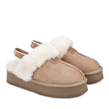 Premium Platform Fluffy Ugg Scuff