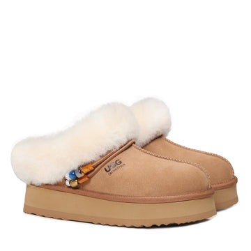 Platform Tazzelle Ugg Slippers, for women in Chestnut view 4
