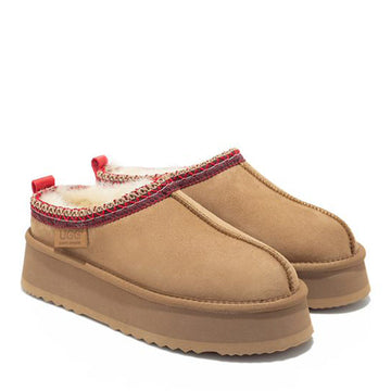 Premium Tassie Platform Ugg Slippers, for women in Chestnut view 5