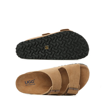 Platinum Buckle Ugg Slippers