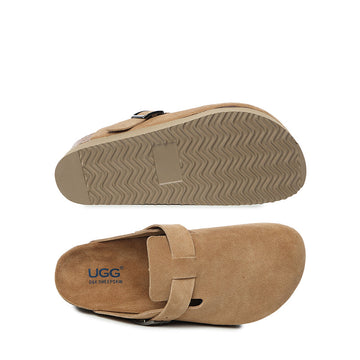 Leather Ziah Platform Ugg Slippers