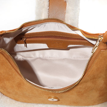 Aira Hand Bag Uggs women's sheepskin hand bag in Chestnut view 5