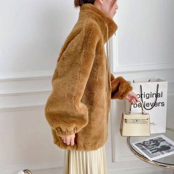 Camille Sheepskin Teddy Jacket 