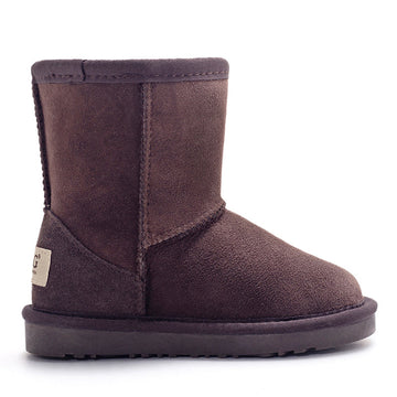 Premium Kids Classic Ugg Boots in Chocolate view 6
