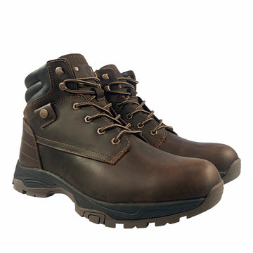 Shark leather Boots, for men in Chocolate view 5