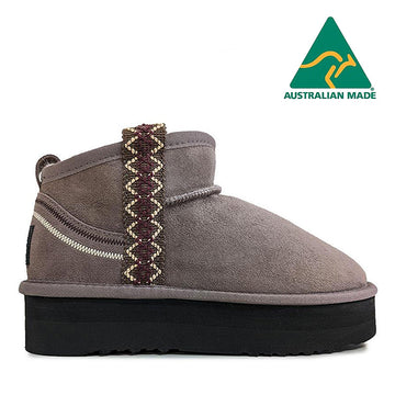 Australian Made -  Mini Platform Potea Braid Ugg Boots