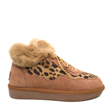 Lace up Fluffy Uggs