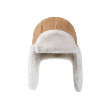 Aviator Hat Sheepskin Uggs, for women and men in Chestnut view 2