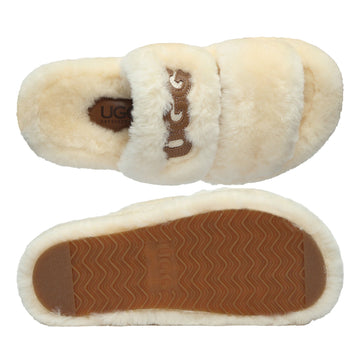 Double Strap Shearling Ugg Slipper