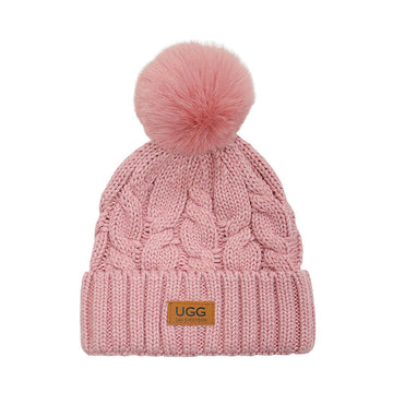 Platinum PomPom Beanie Uggs