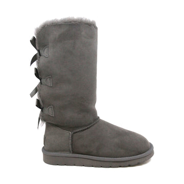 Premium Tall Back Bow Uggs, women's boots in Grey view 7