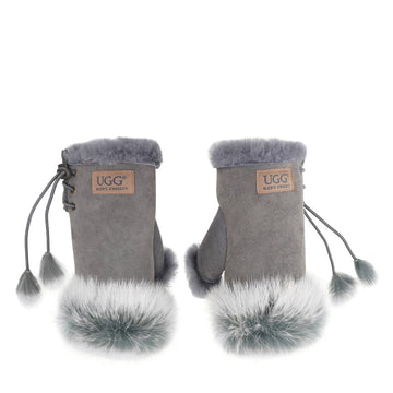 Fingerless Gloves Uggs, for women in Grey view 9