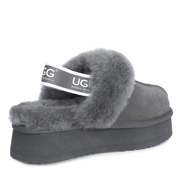 Premium Platform Fluffy Ugg Scuff