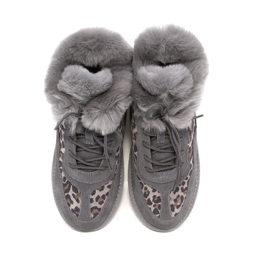 Lace up Fluffy Uggs