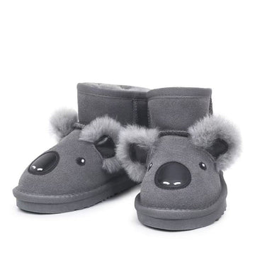 Kids Koala Ugg Boots in Grey view 9
