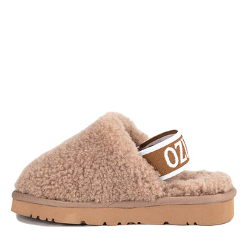 UGG Kids Strap Fluffy Scuff