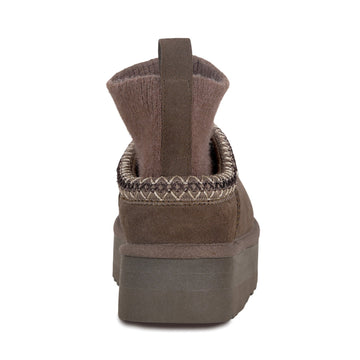 Tassie Knit Platform Uggs, women's slippers in Hickory view 9