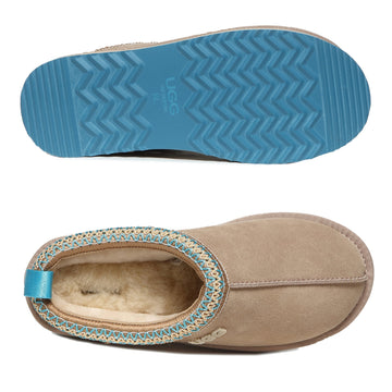 Tassie Logo Platform Uggs, women's slippers in Mustard Seed view 20