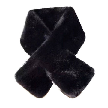 Ollie Faux Fur Scarf, for women view 5