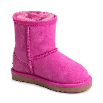Premium Kids Classic Ugg Boots in Rose Pink view 13