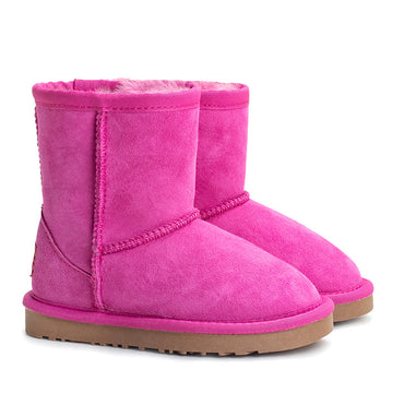 Premium Kids Classic Ugg Boots in Rose Pink view 14