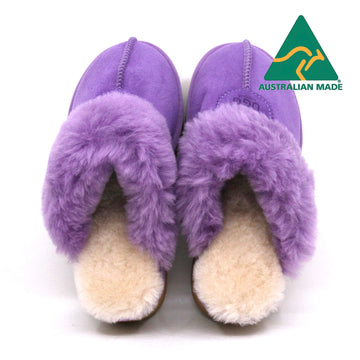 Australian Made - Platform Ladies Scuff Uggs in Royal Purple view 11